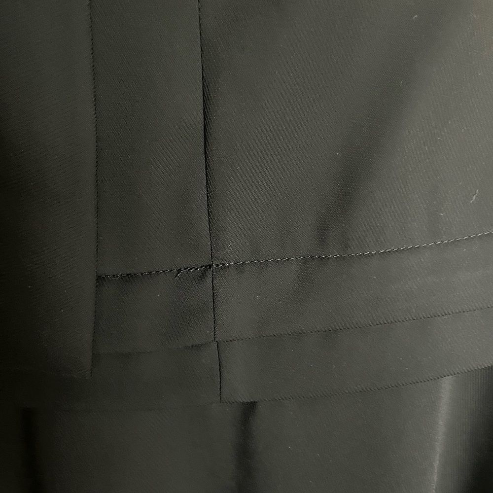 Amanda Uprichard New York Graciela Midi Dress Black Belt Cap Ruffle Sleeves. - Picture 7 of 9